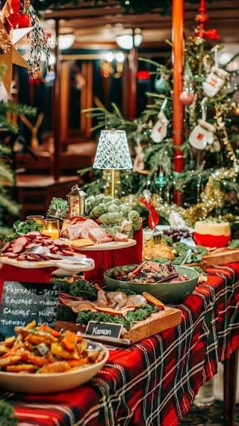 Julbord på Ångbåtsbryggan — Ångbåtsbryggan, Strandvägen kajplats 18